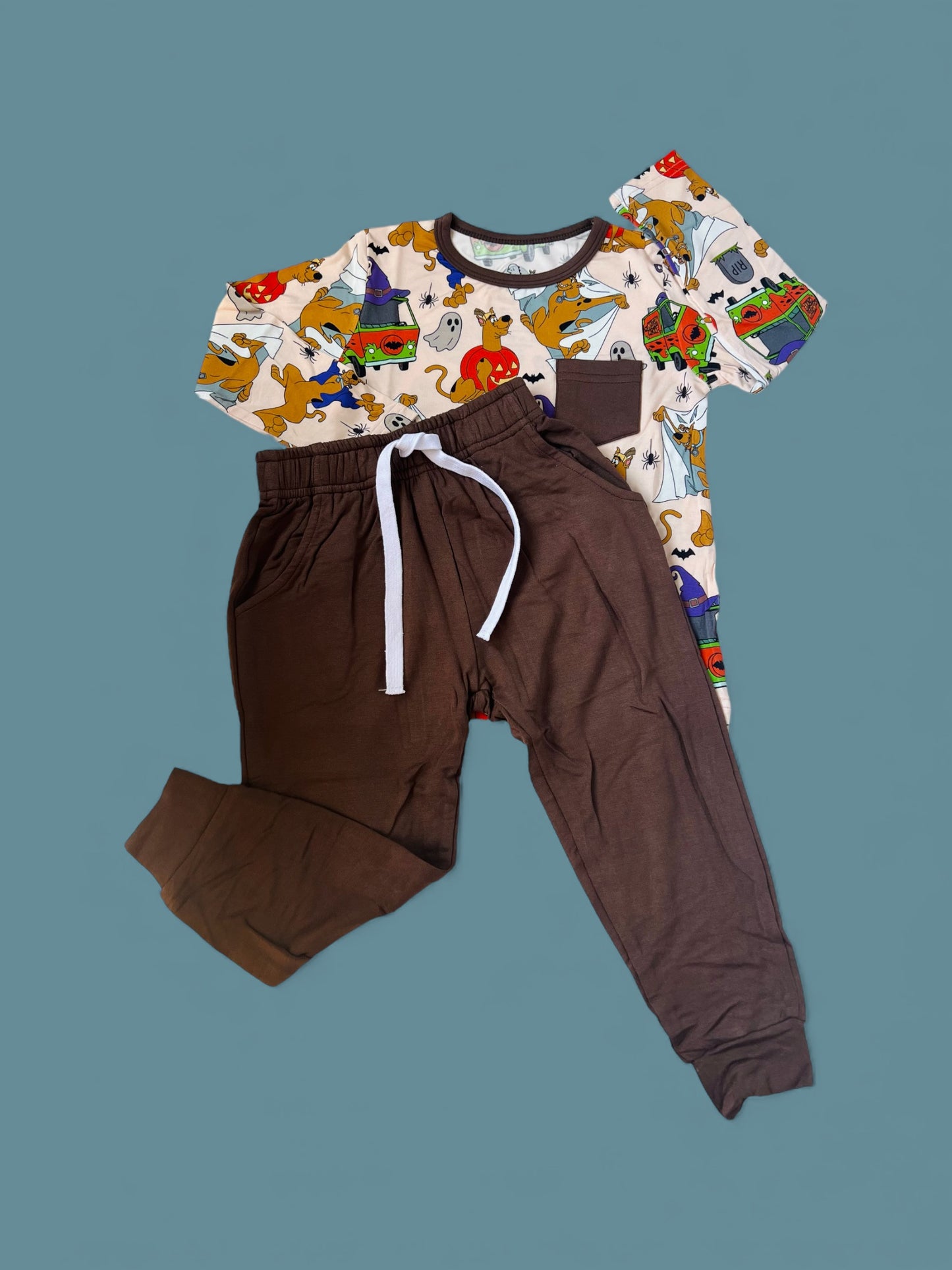 Scooby Boo Pocket Tee + Joggers Set