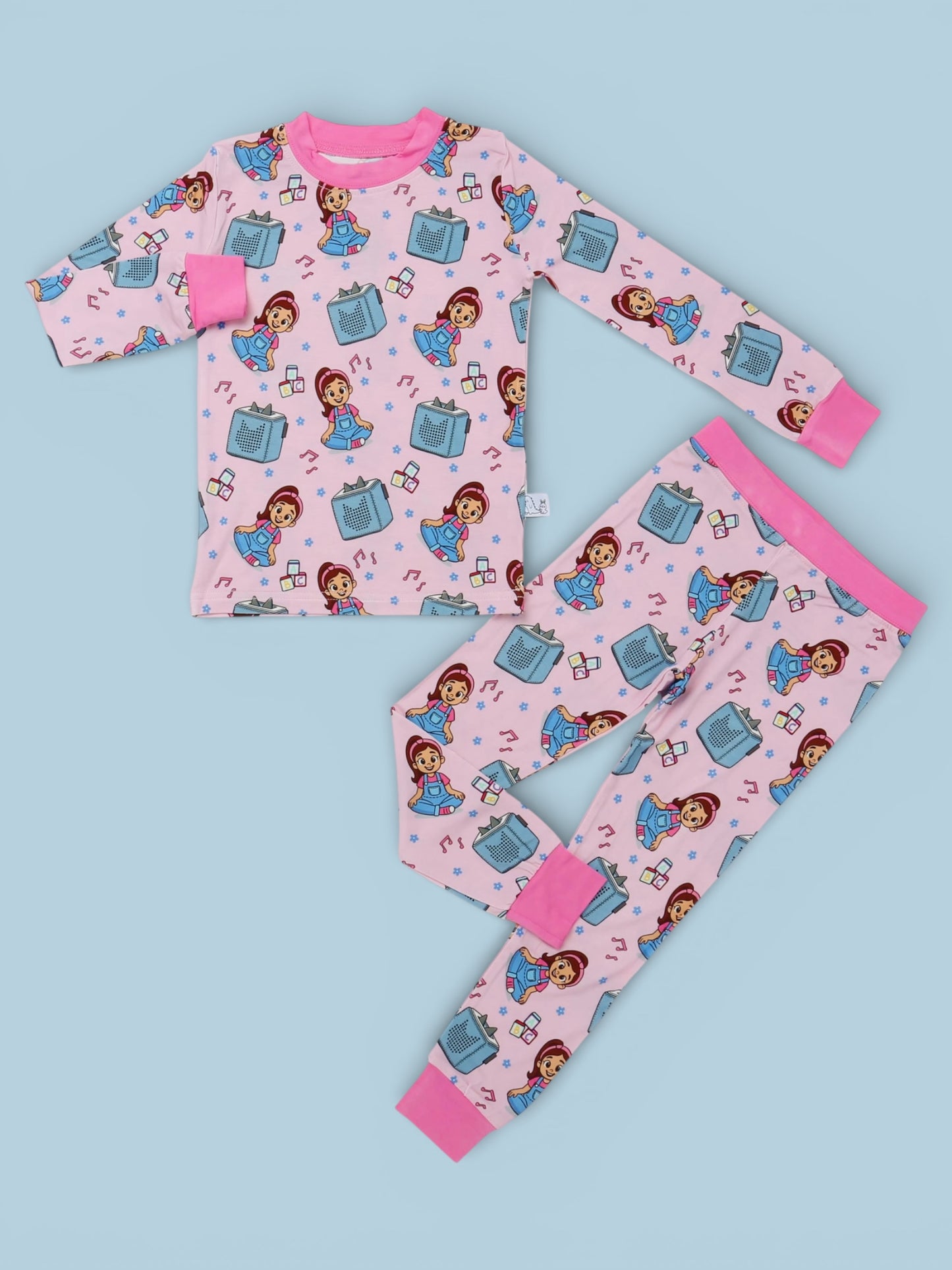 Pink Music Box 2p Long Sleeve Set