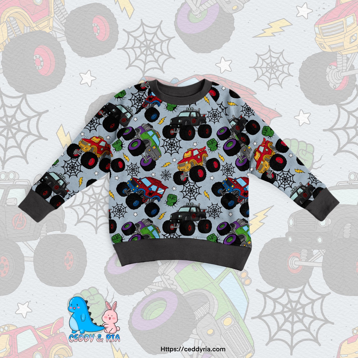 PREORDER Mighty Wheelz Crew Neck Sweatshirt