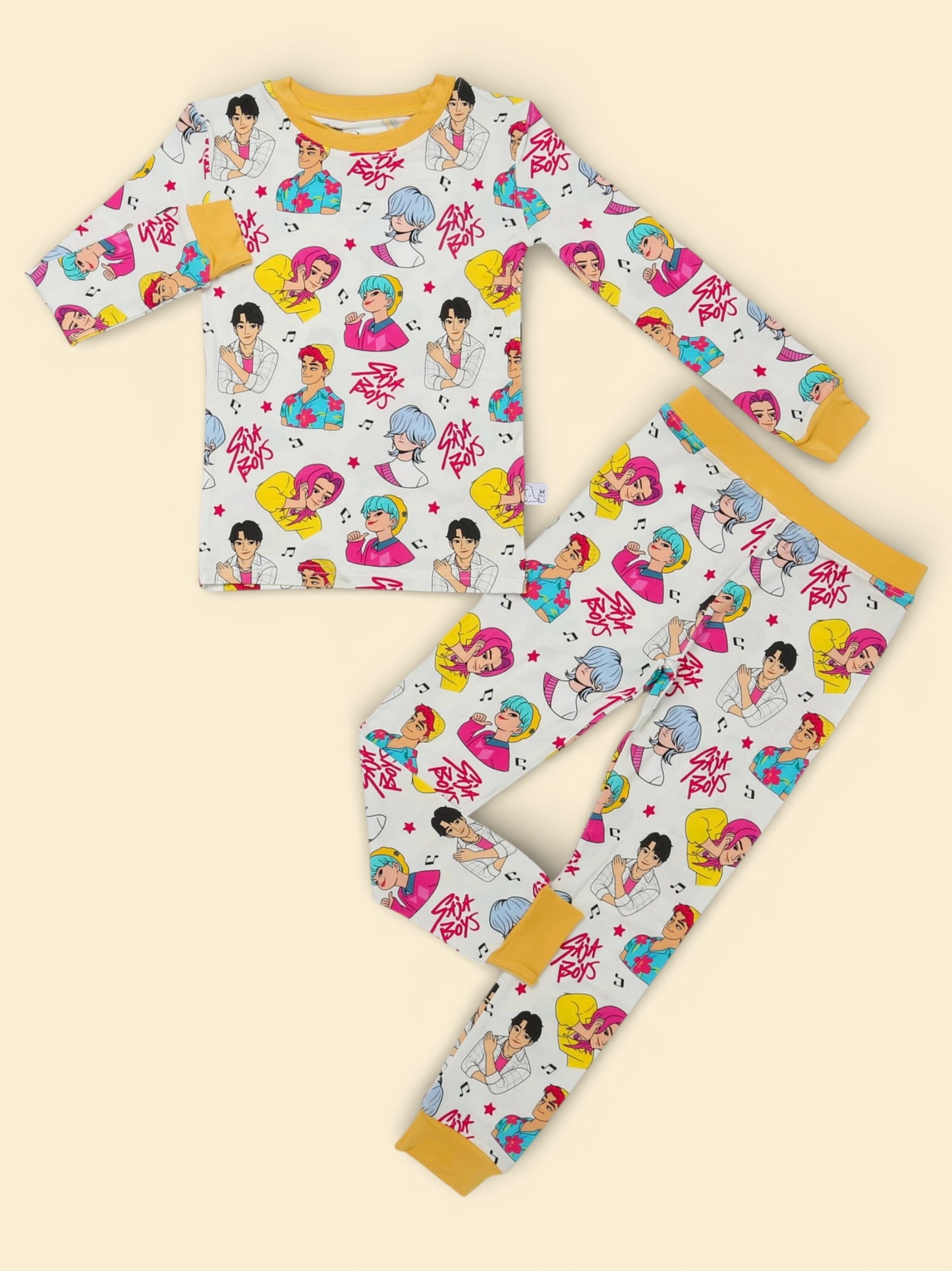 Kpop Boy Group 2p Long Sleeve Set