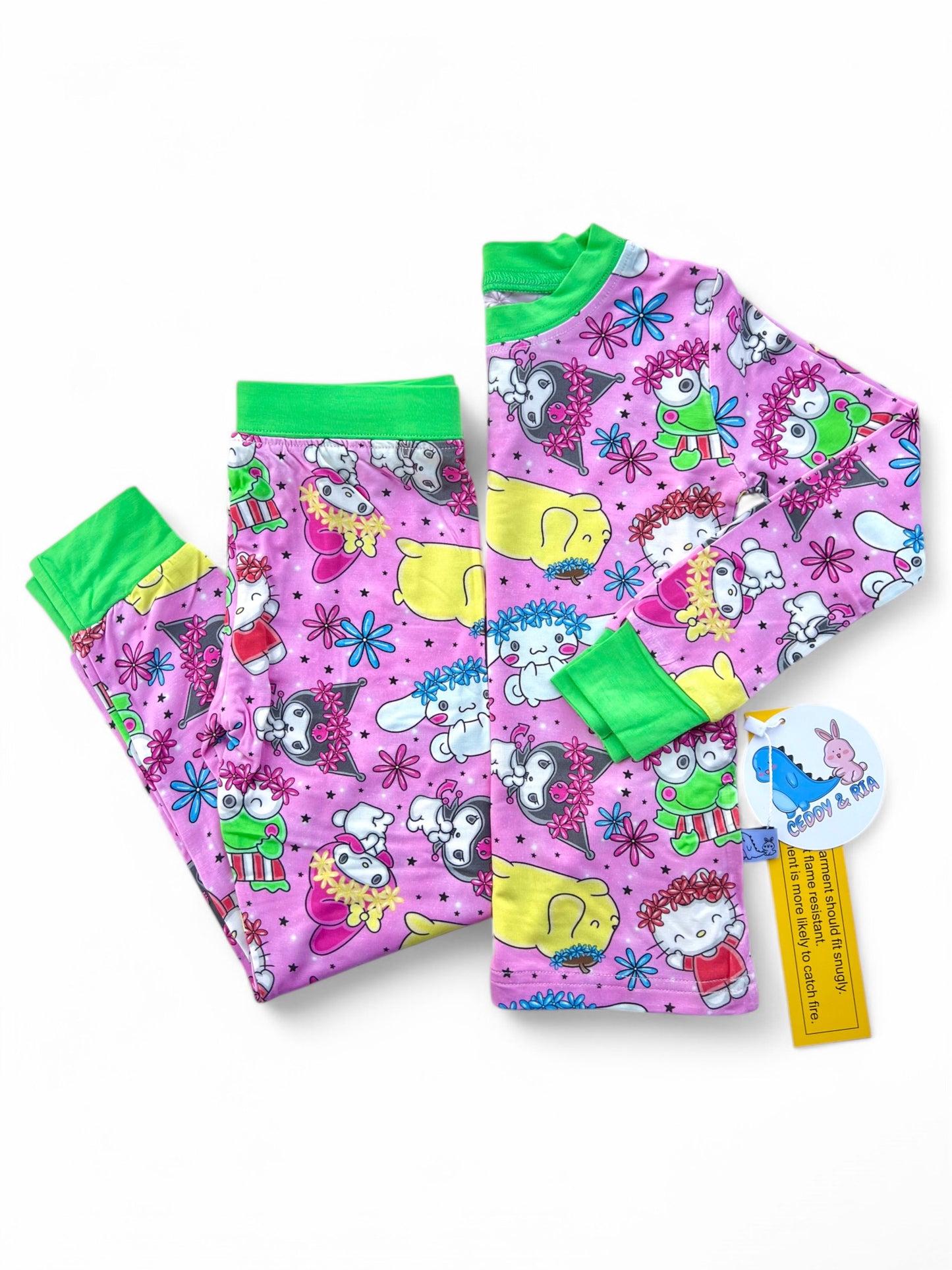 Kawaii 2p Long Sleeve Set