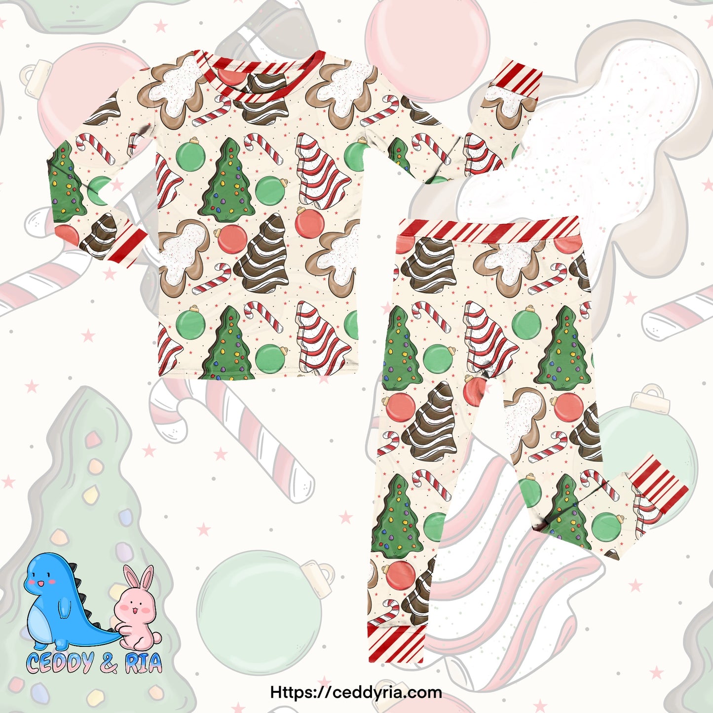 Tree Treats 2p Long Sleeve Set