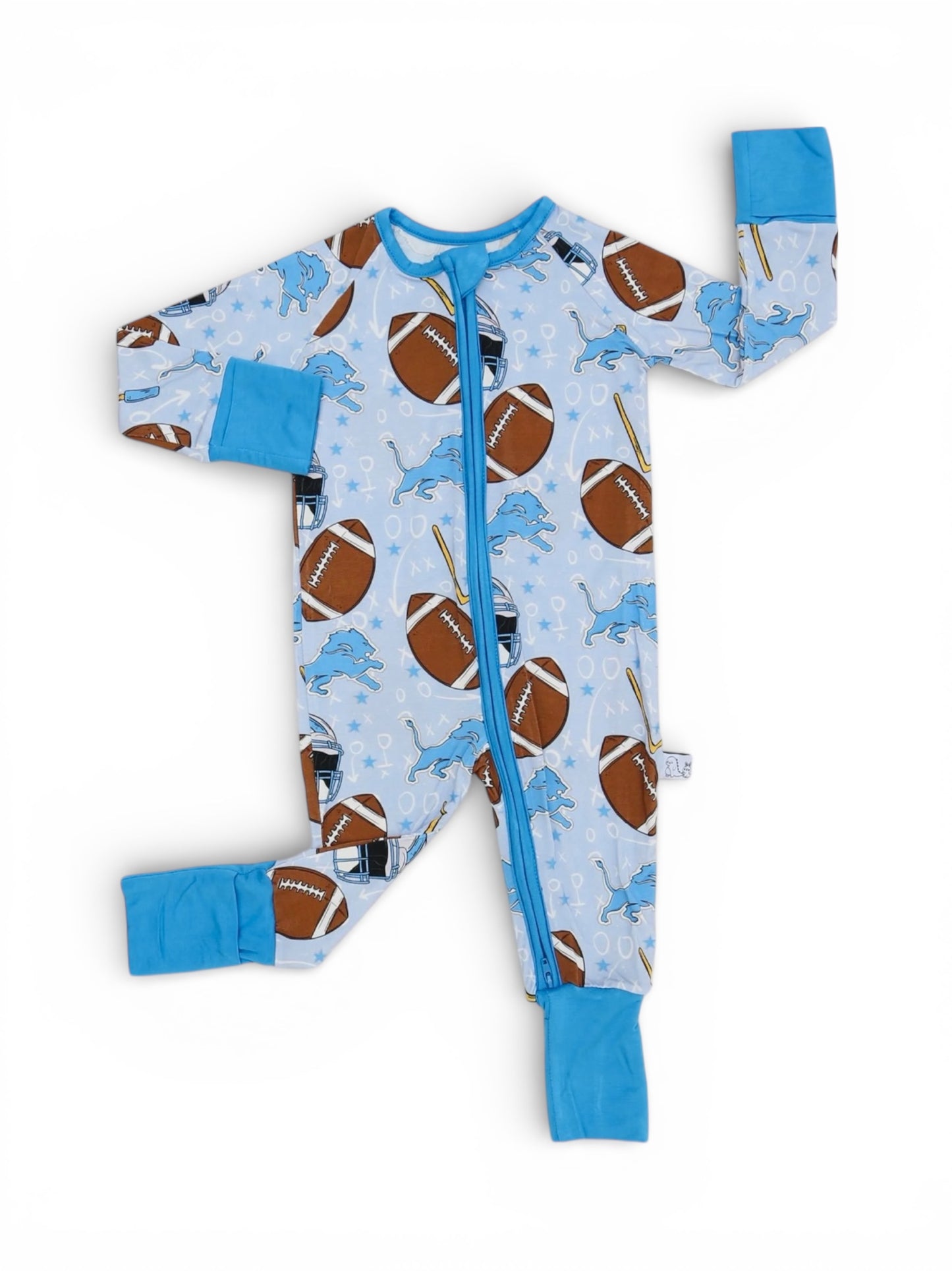 Blue, Silver and White Snuggy Zip