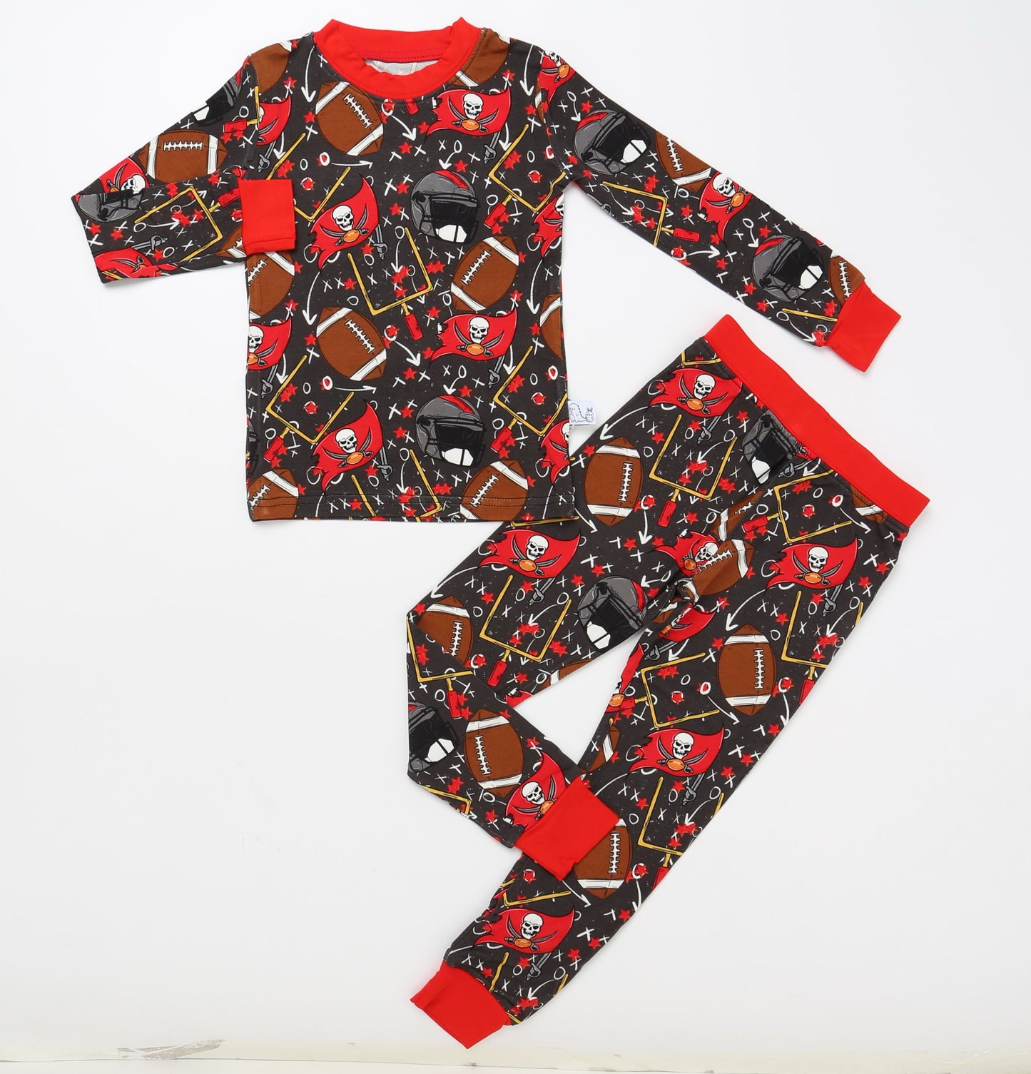 Red, White and Black 2p Long Sleeve Set