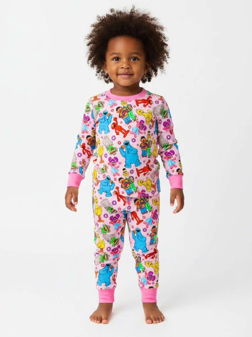 Street Pals Pink 2p Long Sleeve Set