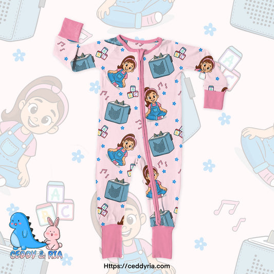 PREORDER Pink Music Box Snuggy Zip