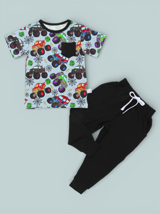 Mighty Wheelz Pocket Tee + Joggers Set