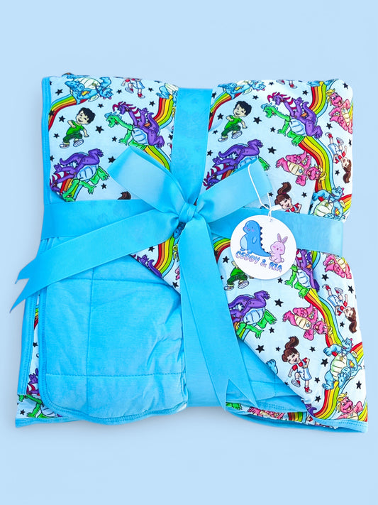 Dragon Land Toddler Quilted Bamboo Blanket