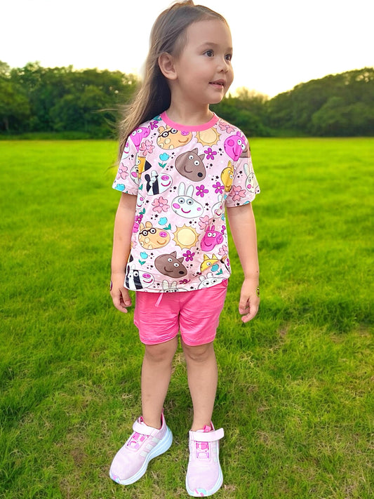 Jump In Relaxed Tee & Shorts Set