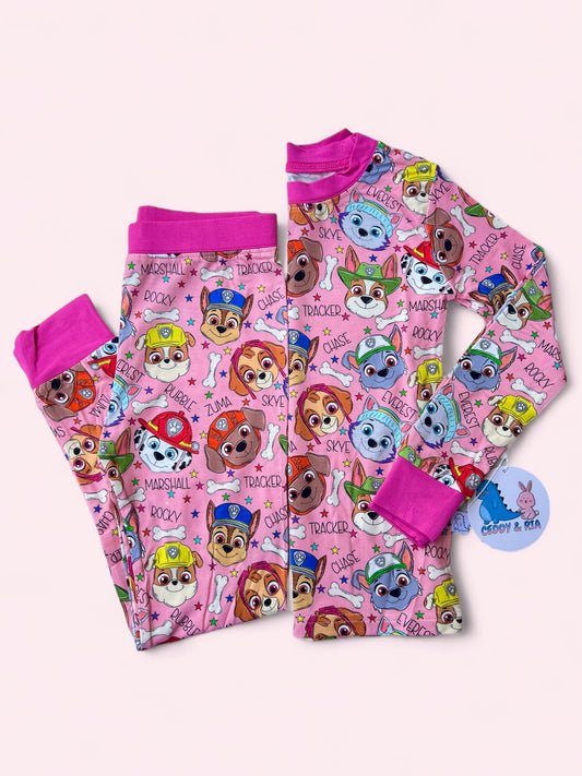 Rescue Team Pink 2p Long Sleeve Set