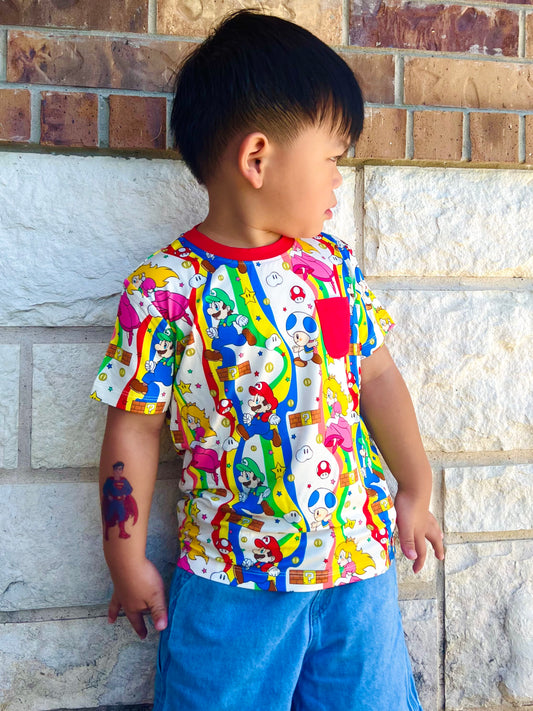 Power Up Quest Relaxed Pocket Tee