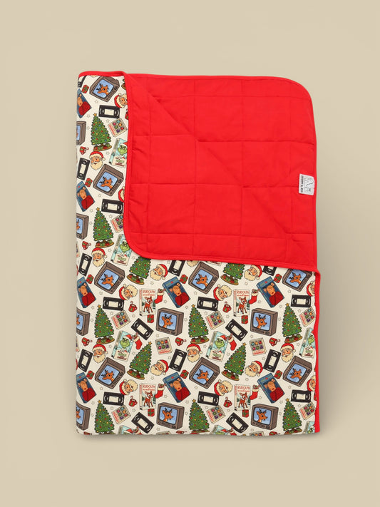 Movie Night Quilted Bamboo Blanket