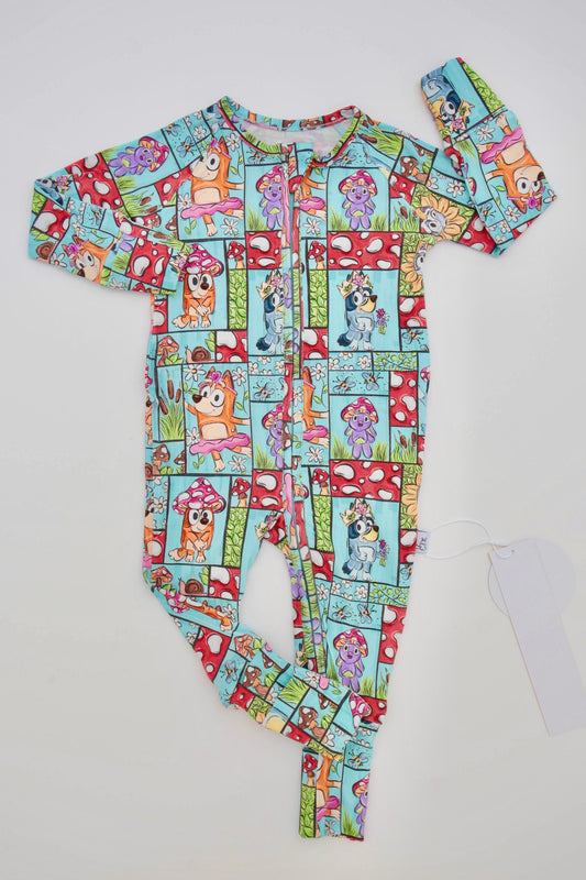 Whimsical Heeler Snuggy Zip