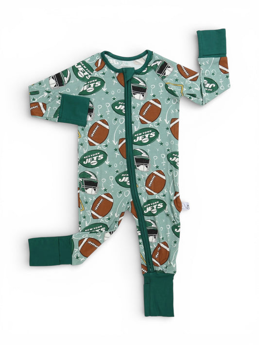 Green, Black and White Snuggy Zip