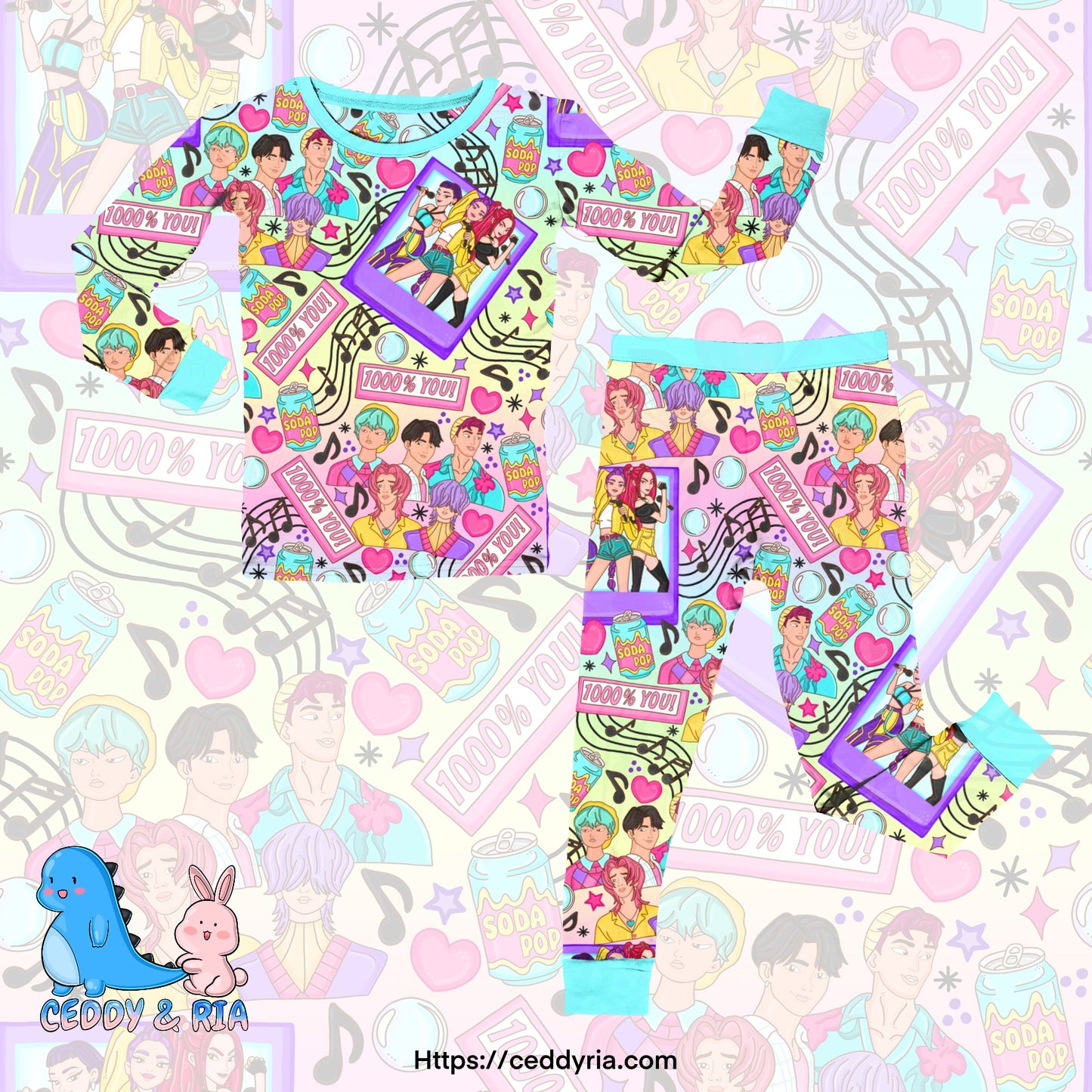 PREORDER Kpop Idol 2p Long Sleeve Set