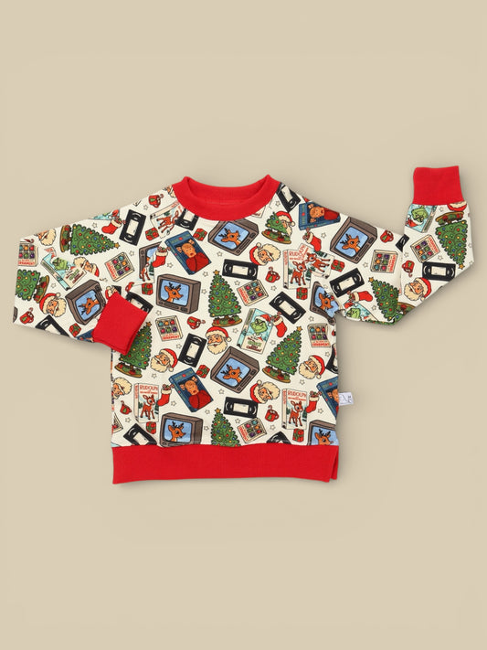 Movie Night Crew Neck Sweatshirt