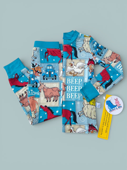 Beep Beep 2p Long Sleeve Set