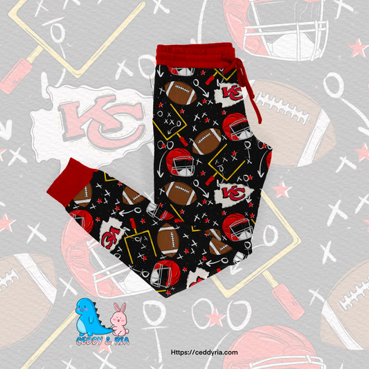 PREORDER Red and Gold Mama Joggers