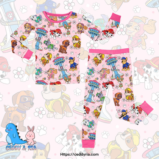 PREORDER Call The Crew Pink 2p Long Sleeve Set
