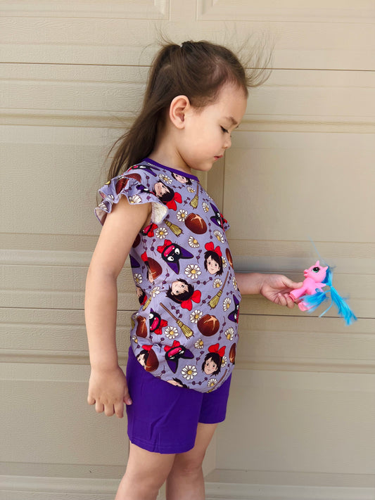 Special Delivery Flutter Sleeve Short Set