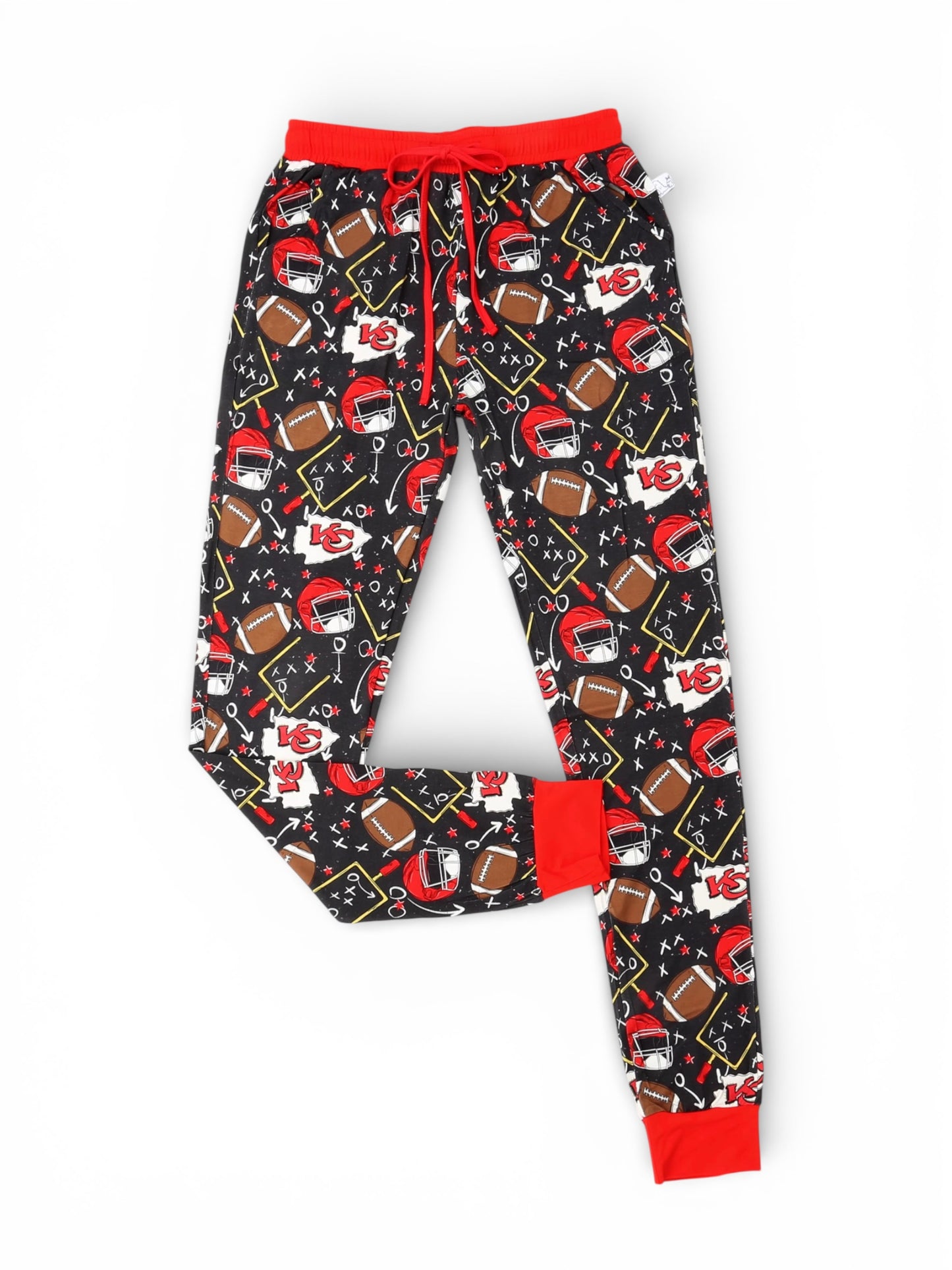 Red and Gold Mama Joggers