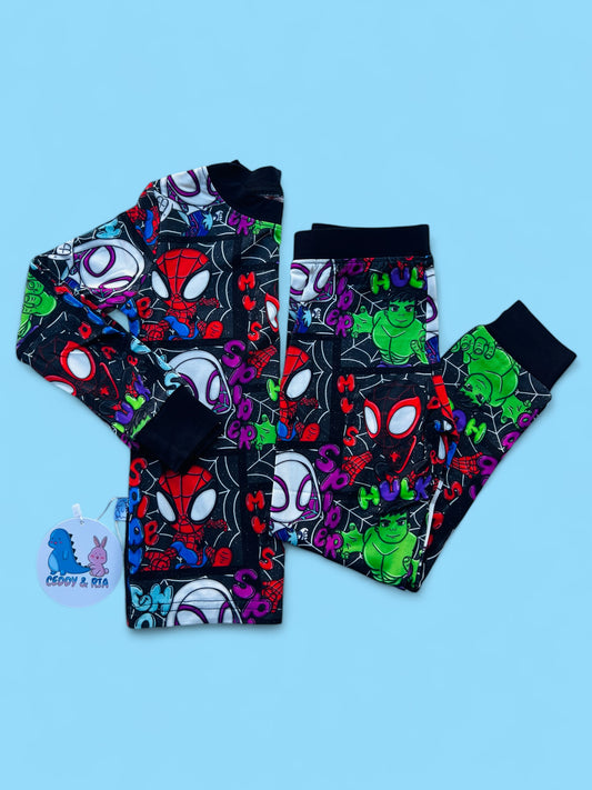 Web Squad 2p Long Sleeve Set