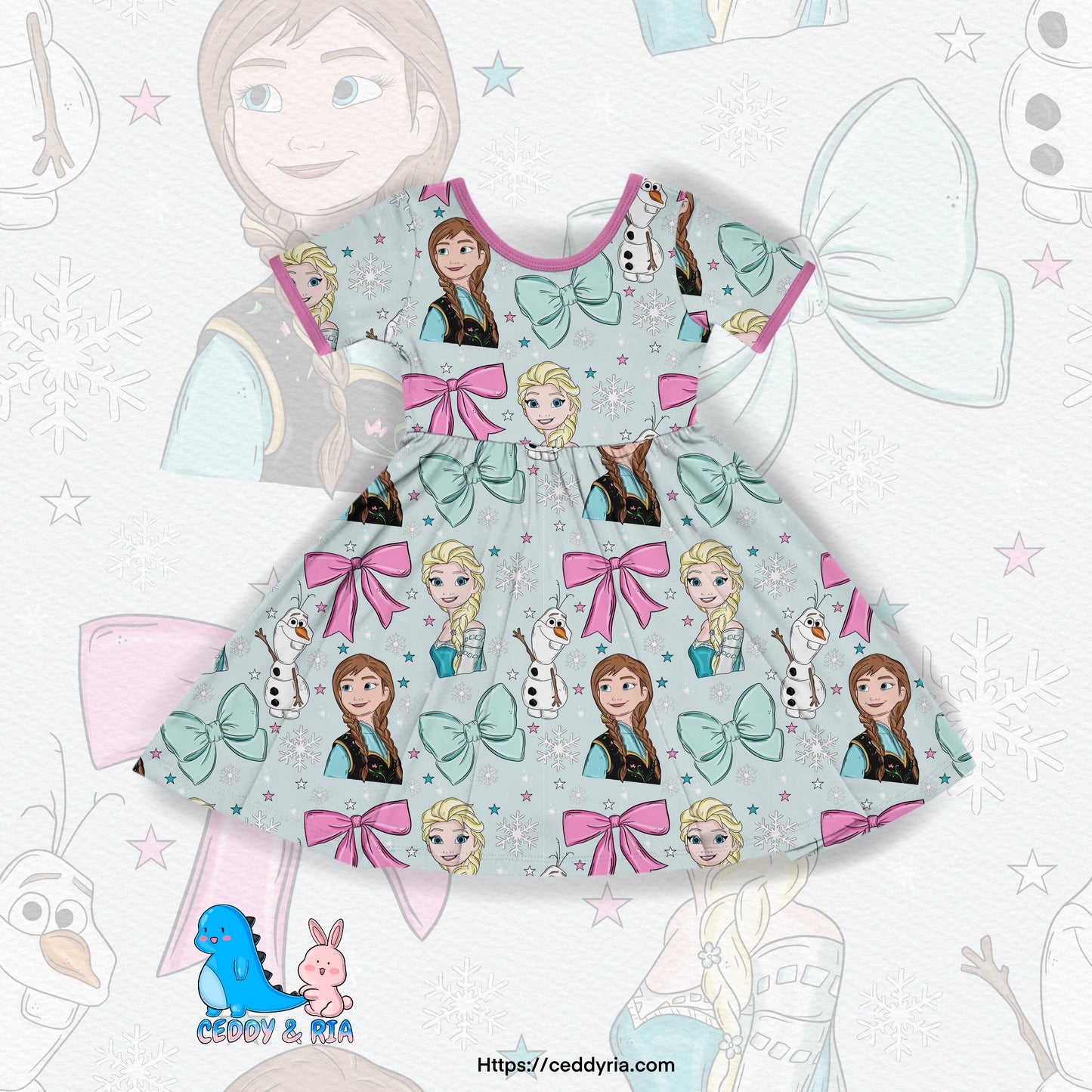 PREORDER Crystal Frost Twirl Dress