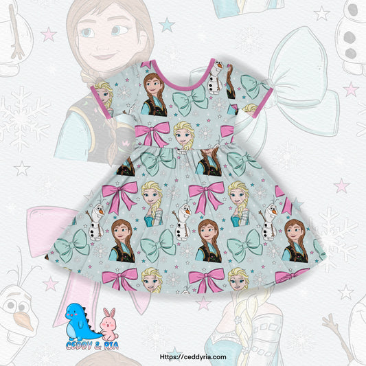 PREORDER Crystal Frost Twirl Dress