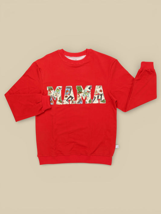 Movie Night MAMA Embroidered Sweatshirt