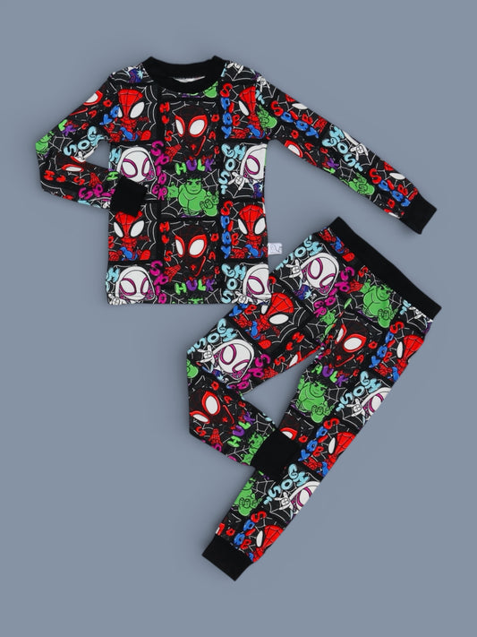 Web Squad 2p Long Sleeve Set