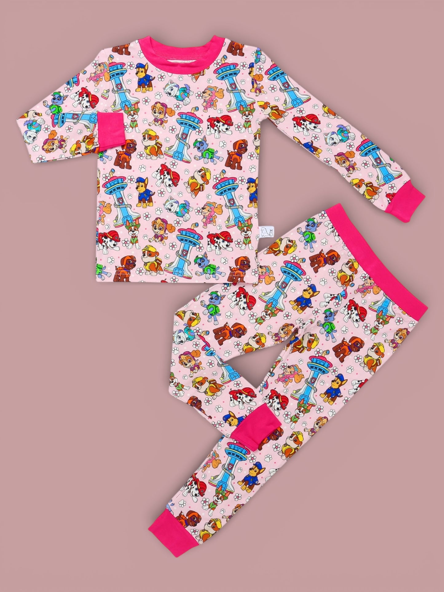 Call The Crew Pink 2p Long Sleeve Set